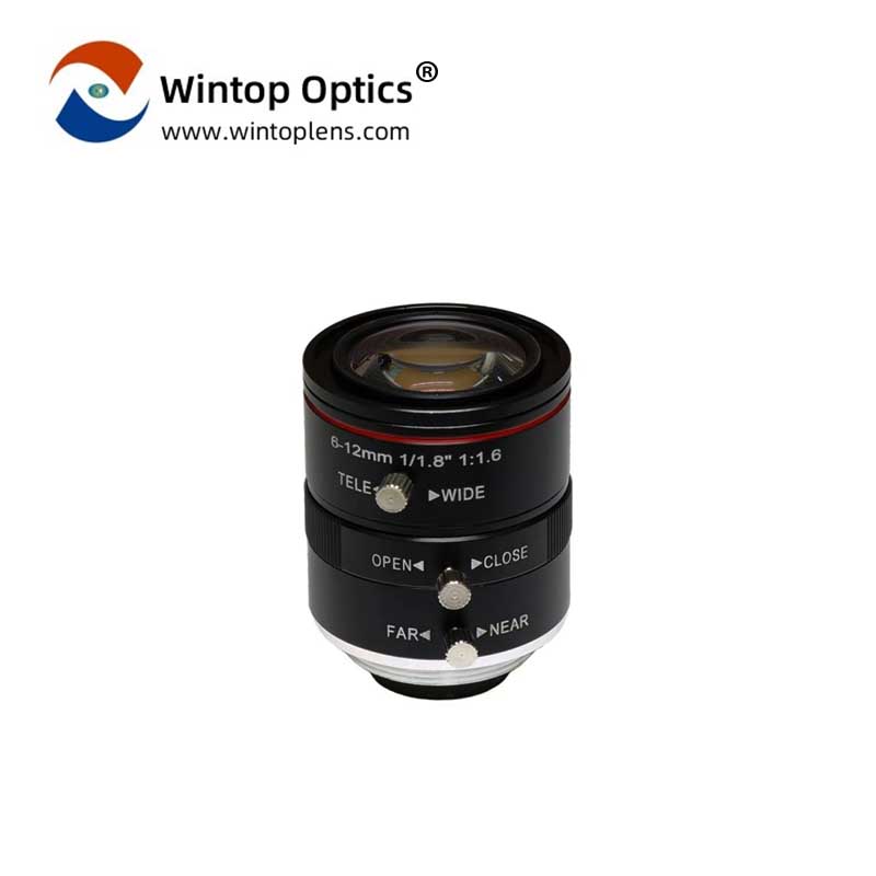 Lente de câmera de segurança industrial de alto desempenho com distância focal de 1/1,8" e 6-12 mm YT-4872 - WINTOP OPTICS